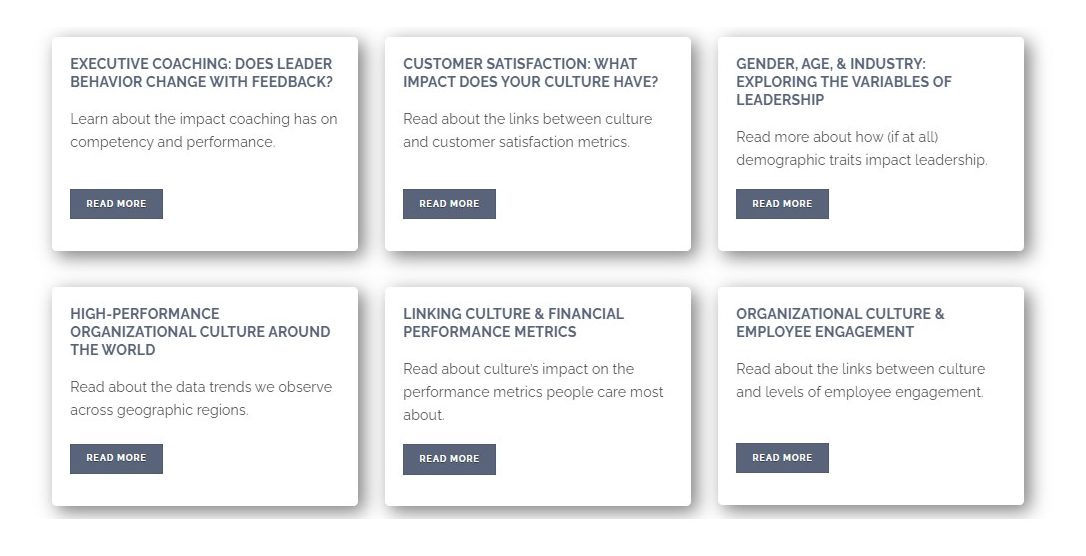 Organizational Culture & Leadership Management - Denison Consulting